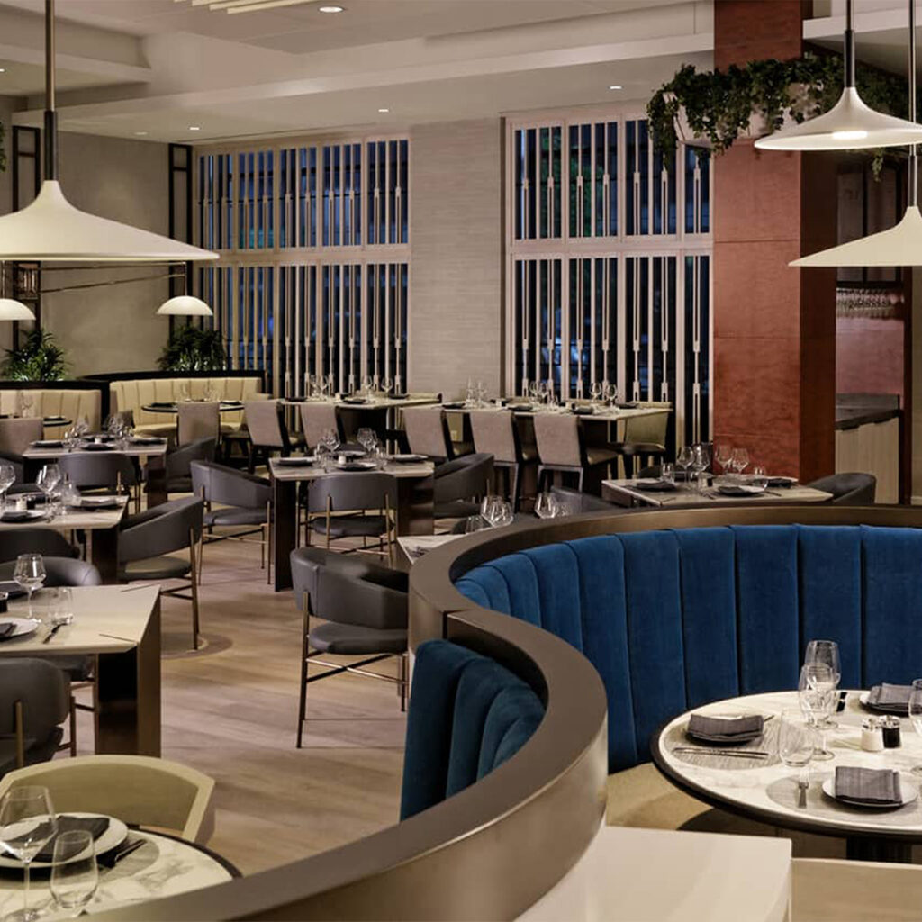 Edge Steakhouse Four Seasons Hotel Denver restaurant interior architect GEM Studio