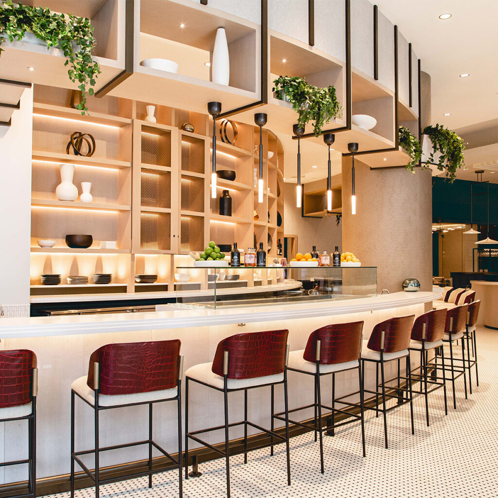 Luxury hotel restaurant design Four Seasons Denver architect