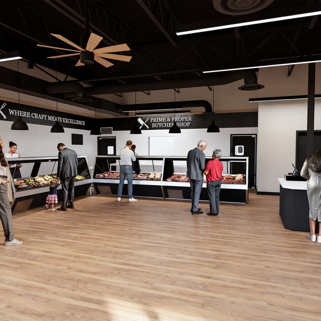 Butcher shop interior design architect Jefferson County Colorado